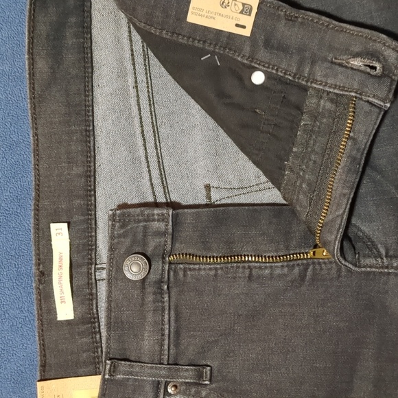 Levi's Black Slim Jeans Classic Denim Style - Picture 6 of 11